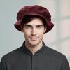 Faux Suede Medieval Flat Cap Soft Velvet Vintage Century Festival Costume Halloween Cosplay