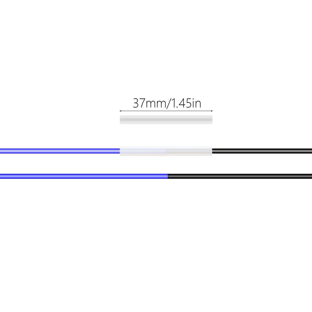 Трубчатые соединители PTFE, нити, соединения для нити 3D-принтера, длина 37 мм, размер 1,8x2,6 мм, 10/30/50 шт.