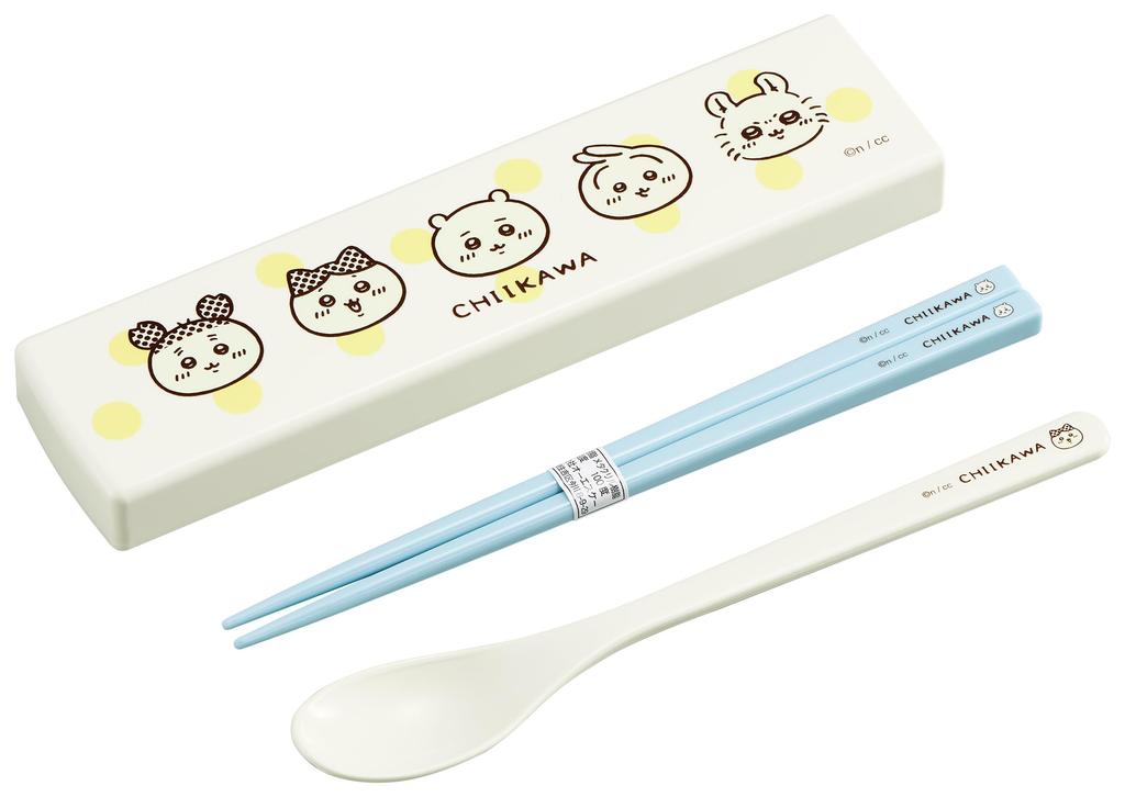 OSK Chopstick Case with Drawer Chiikawa CKW Combination Made in Dishwasher Chopsticks, 18cm, Lid, No.5, Set, Japan, Antibacterial, Safe, CT-27
