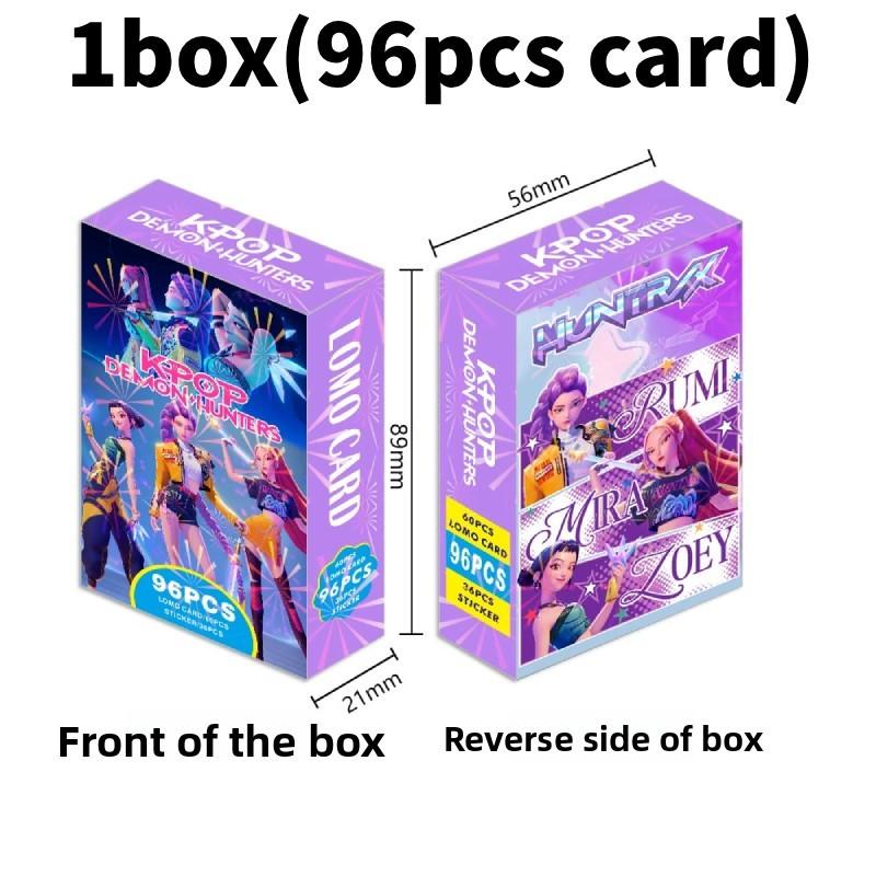 Коллекционный набор фотокарточек K-pop «Охотники на демонов» с яркими иллюстрациями персонажей
