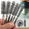 6/8/10/12/14Pcs Washing Polishing Tools Twisted Wire Borebrush  for Power Drill Impact Driver