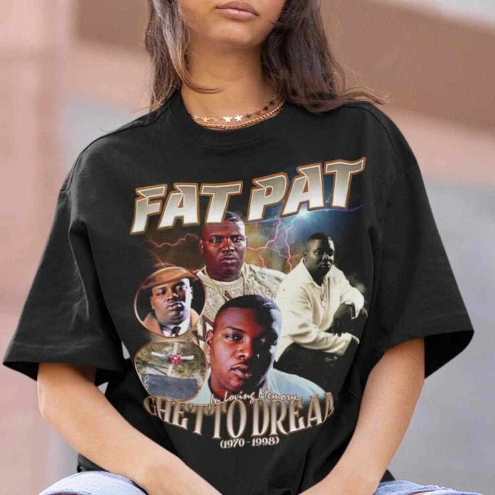 FAT PAT Футболка Fat Pat Футболка с принтом Fat Pat Хип-хоп Унисекс Футболка