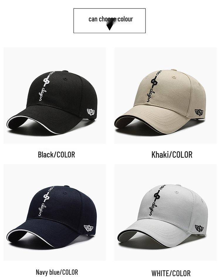 Трендовая хлопковая бейсболка с козырьком-утконосом и вышитым буквенным дизайном на все сезоны