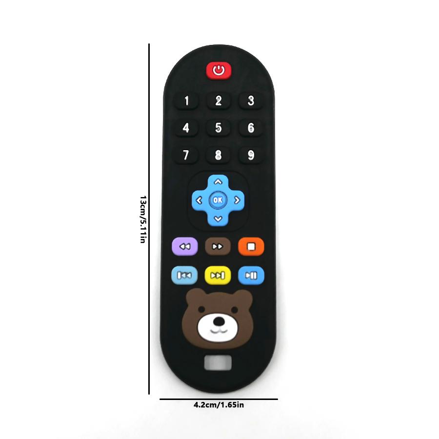 1/4 шт. Детский прорезыватель пульт дистанционного управления силиконовый материал детские игрушки-прорезыватели симуляция игрушек с пультом дистанционного управления прорезыватель