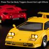 Scale 1:32 Countach LP500S LP770 Model Car Toy Alloy Diecast Doors Opened Pull Back Vehicles Models for Children's Toys