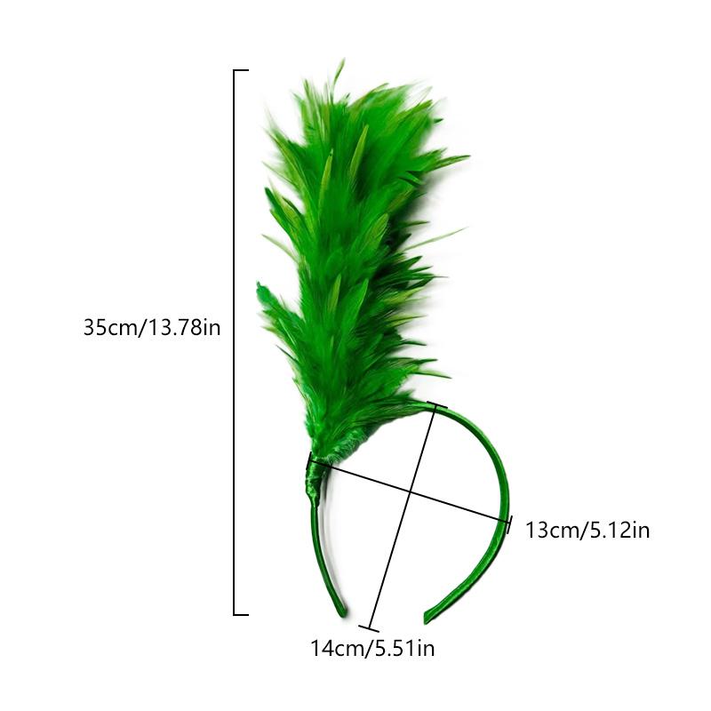 1PC Feather Headband Hair Accessories Performance Jewelry Flapper Headpiece Party Stage Vintage Women