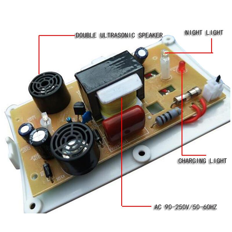 Intelligent Frequency Conversion Ultrasonic Mouse Repeller Mosquito Repeller Microlight Wave Insect Repeller