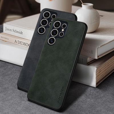 Чехол для Samsung Galaxy S20 S21 S22 S23 Ultra Plus FE 5G Роскошный чехол из искусственной кожи для Galaxy S23 Ultra Case