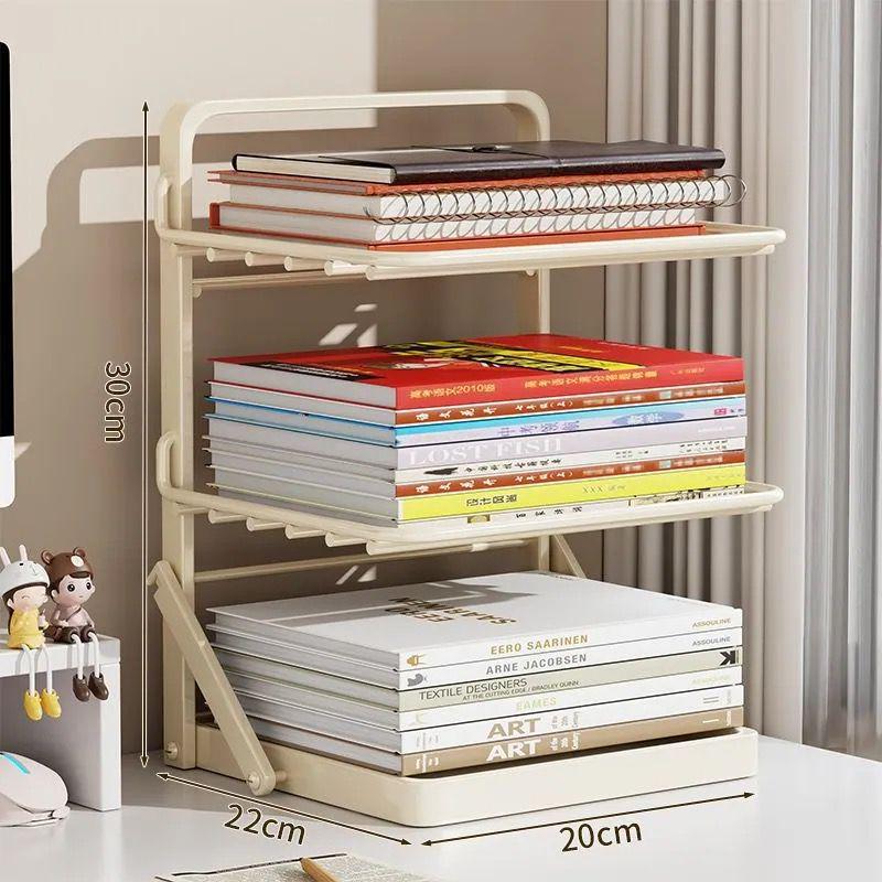 Складная настольная книжная полка и стеллаж из железа - Органайзер для студенческого стола