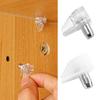 10/20pcs Transparent Shelf Studs Pegs Plastic Laminate Support Cabinet Wardrobe Shelves Glass Plate Support Furniture Hardware