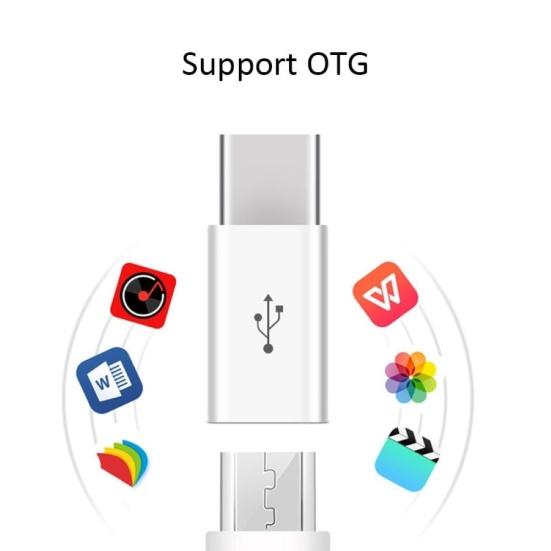10 шт. Мини-адаптер Type-C (папа) на Micro USB (мама) для зарядки мобильного телефона