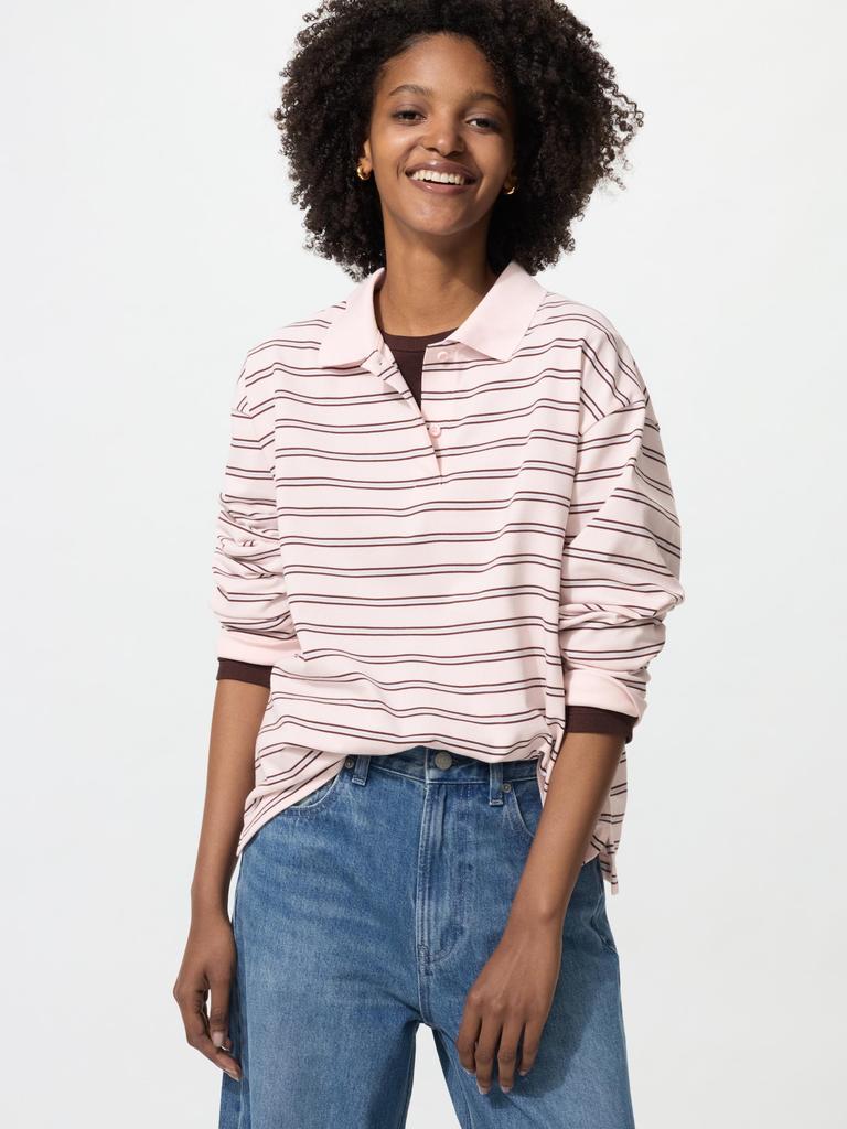 Uniqlo Японская поло в полоску