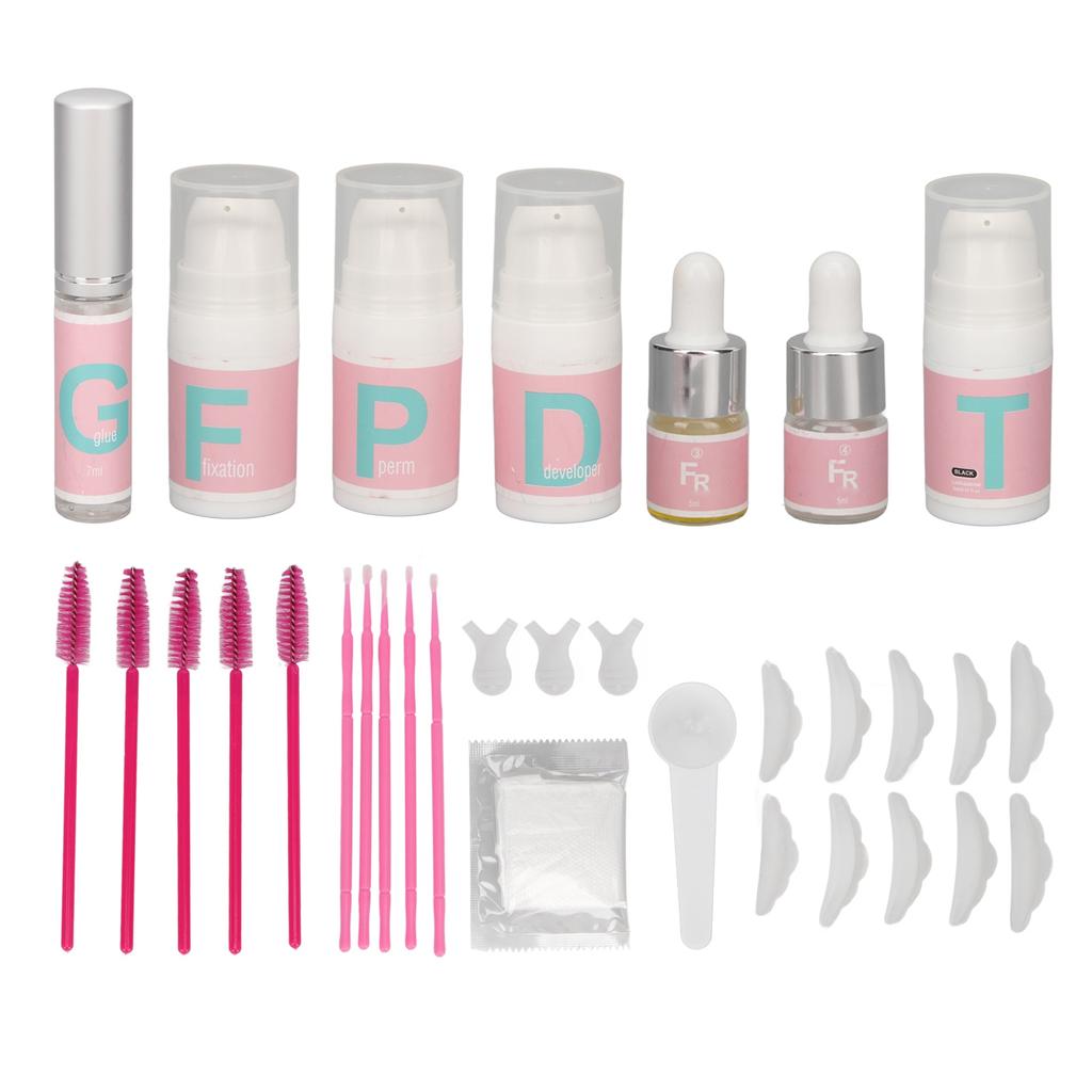 2 в 1 Набор для подтяжки бровей и ресниц Профессиональный полный набор для подтяжки ресниц Мягкая краска для ресниц 37 мл Жидкость