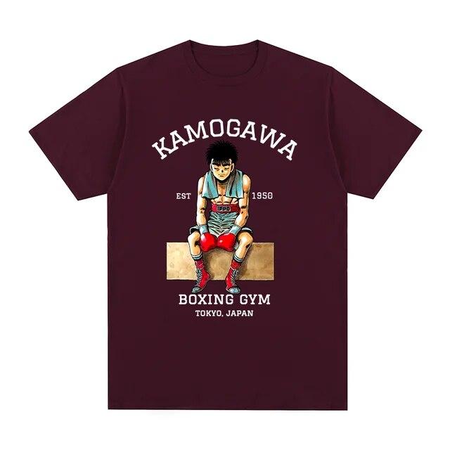 Винтажная футболка Hajime No Ippo KBG Design, забавная хлопковая футболка унисекс с аниме Makunouchi, новая футболка, женские топы
