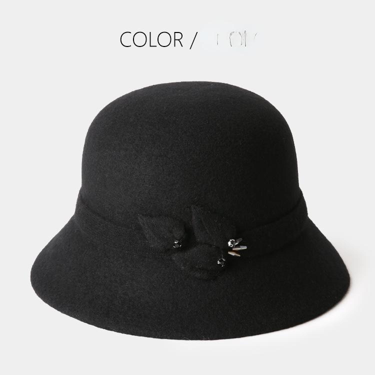 Корейская шерстяная шляпа для бассейна, женские осенне-зимние шапки, теплая шерстяная винтажная шляпа, женская шапка