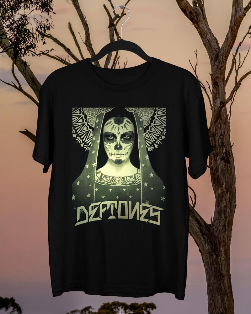 Вдохновленная Dia De Los Deftones Черная Мужская Подарок Для Фаната Футболка Унисекс Футболка