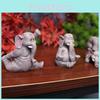 Yoga Elephant Resin Artistic Miniature Decor For Micro Garden And Desk Decoration