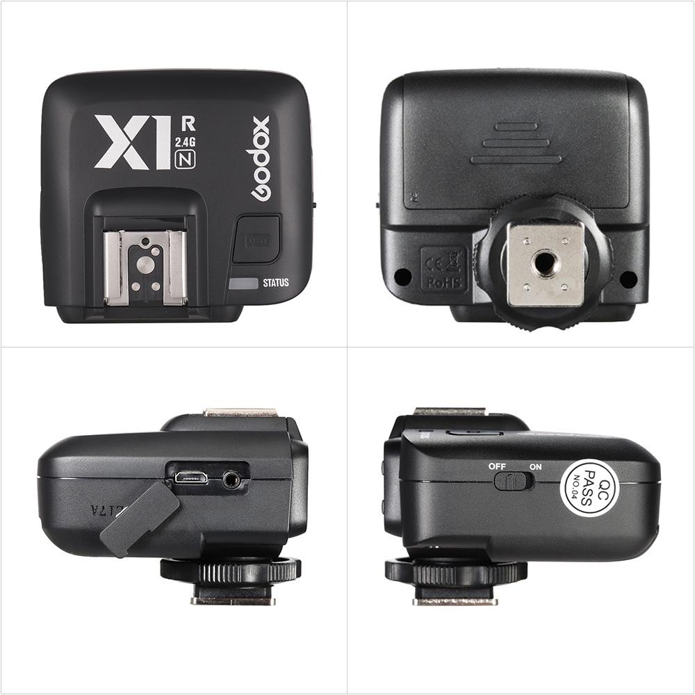 Godox X1R N TTL 2.4G Wireless Flash Trigger Receiver for Nikon DSLR Camera for X1N Trigger