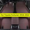 Автомобильные коврики для Toyota Fortuner 2018 2017 2016 (5 мест) Автоаксессуары Кожаный Ковер Детали Интерьера