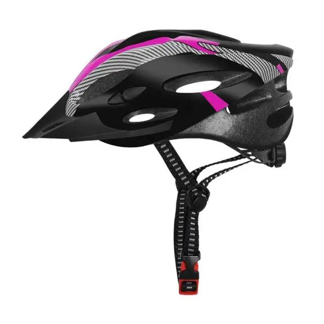 Carbon Fiber Texture Helmet Adult MTB Mountain Bike Cycling Equipment Safety Bicycle Motorcycle Hat Caps Female Male EPS Foam