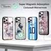 Футбольный чехол M-MESSi Cool для iPhone 17, 16, 15, 14, 13, 12, 11 Plus, Pro, магнитный, для беспроводной зарядки MagSafe