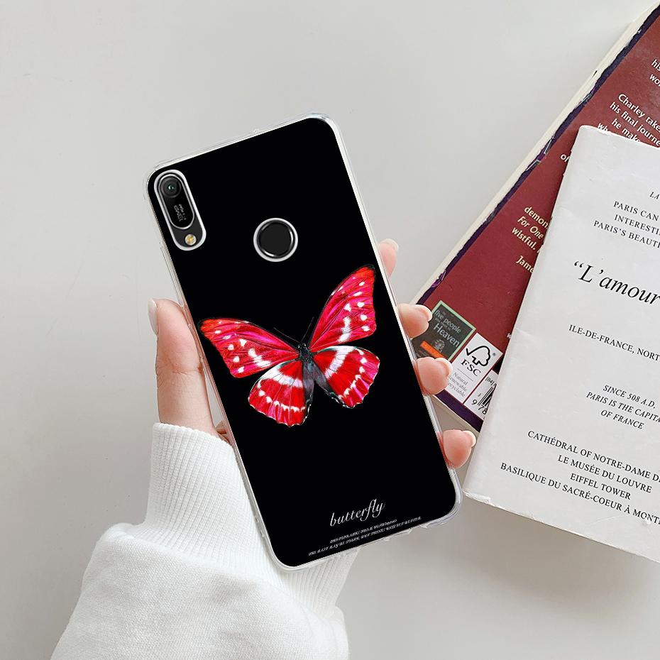 Чехол для Huawei Y6 2019, противоударный, милый, силиконовый, ТПУ, мягкая задняя крышка, чехлы для Huawei Y6 2019 Y 6 Y6 Prime Pro 2019