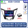 Для Hyundai Sonata 6 YF 2009 - 2015 Android 14 автомобильный радиоприемник мультимедиа видеоплеер GPS навигация AI Voice 4G CarPlay головное устройство