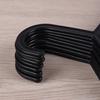 10Pcs Black Adult Clothing Hanger Plastic Hangers Organizer Dry Clothes Rack