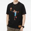 Nike Space Jam 2 LeBron James с мультяшным принтом, спортивная футболка с короткими рукавами, мужские топы, черный DH3832-010