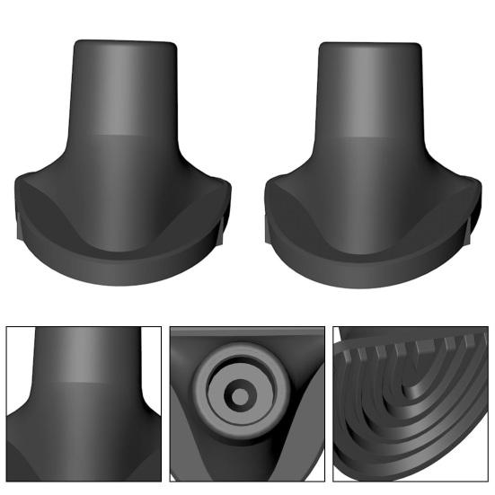 2Pcs Golf Bag Feet Wear-resistant Easy Installation Strong Grip Stable Non-slip Support Detachable Golf Club Pouch Stand Replacement