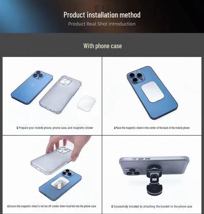 2025 Foldable Magnetic Car Phone Holder: Anti-Shake Navigation Mount