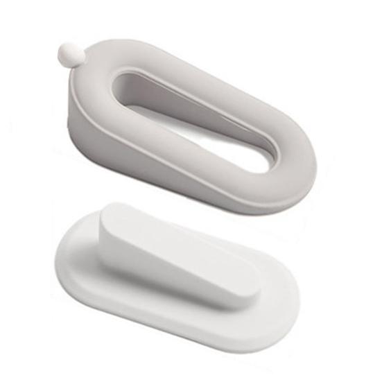 Дверной стопор-клин в форме пончика Без сверления Плитка Бетон Дерево Противоударный Ковер Противоскользящий Ветрозащитный Напольный Декоративный Дверной стопор