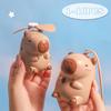 1-10 шт. Мини-вентилятор для шеи Капибара, USB-перезаряжаемый, ручной, милый портативный вентилятор для детей, подарок, мультяшный охлаждающий вентилятор, летнее путешествие