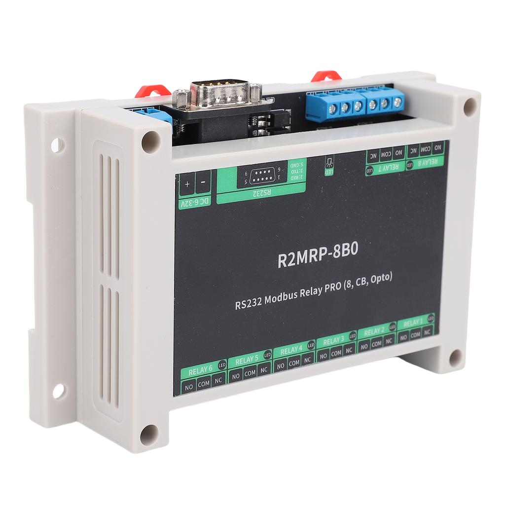 Industrial Relay Module for 232 Interface RTU Optocoupler Isolation Module ABS Enclosure DB9 Male