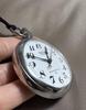 [Б/У] КАРМАННЫЕ ЧАСЫ SEIKO с белым циферблатом, сталь