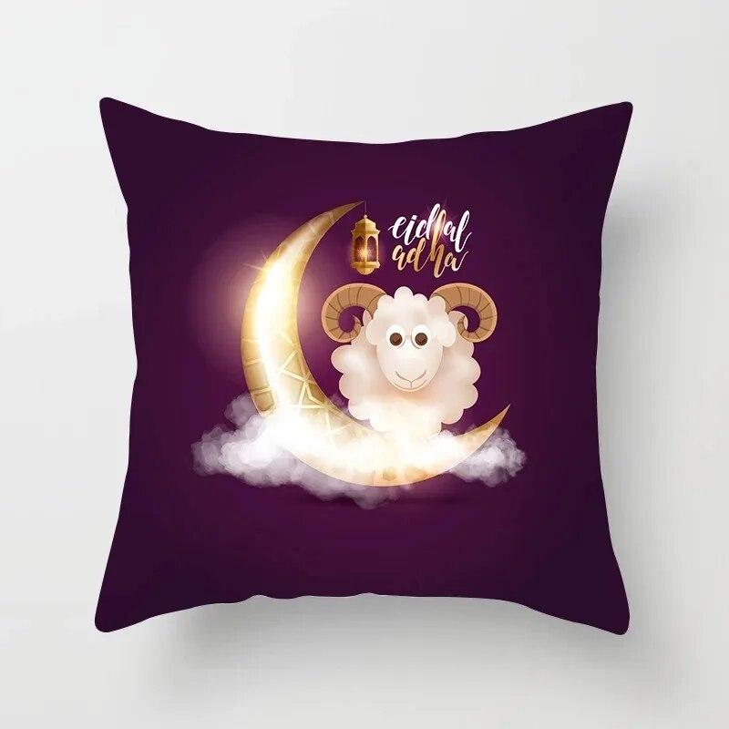 Декоративная наволочка с изображением овцы в честь Рамадана, Ид Мубарак, мечеть Луны, наволочка, декоративная наволочка, диванная подушка для гостиной