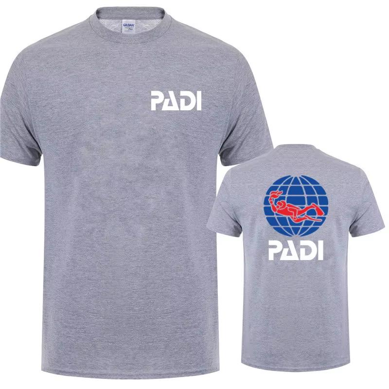 2026 Summer Unisexs TShirt Scuba Driver Padi T Shirt Unisex Casual Cotton Short Sleeve Tops Ins Y2k