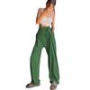 Ladies Summer Loose Pants Straight High Waist Casual Fashion Wide Leg Pants