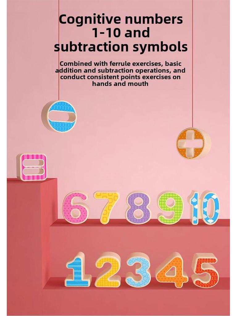 Children's Magnetic Fishing & Building Block Puzzle: Six-in-One Fruit Logarithmic Board & Assembly Set.