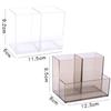Ins Style Transparent Acrylic Square Multi Grid Pen Holder Storage Rack Large Capacity Desk Pencil Rack School Office Stationery