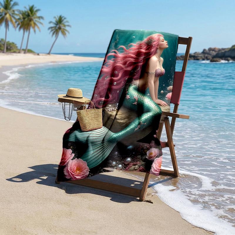 Mermaid Fashion Beach Towel: Ideal for Summer Adventures Soft, absorbent and quick drying suitable for swimming and bathing