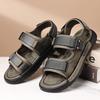 Fashion Fashion Commute Men Sandals Outdoor Soft Sole Breathable Beach Sports Shoes Casual Leather Sandals Lightweight Open Toe Sandals