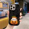 Phone case: 2D flat design, suitable for iPhone 18 17 16 15 14 13 Pro protective case, pumpkin bun, perfect Christmas and Halloween holiday gift