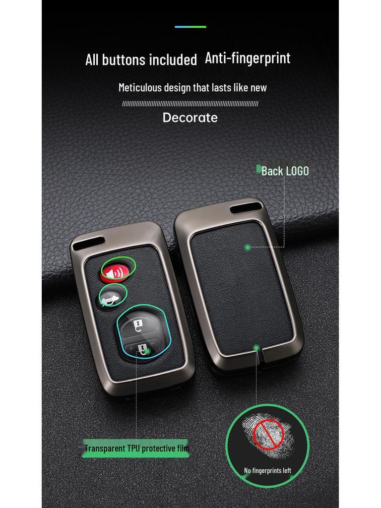 Подходит для Toyota Corolla, Levin, Camry, Highlander, RAV4, Crown, CH-R и Reiz Чехол для ключей