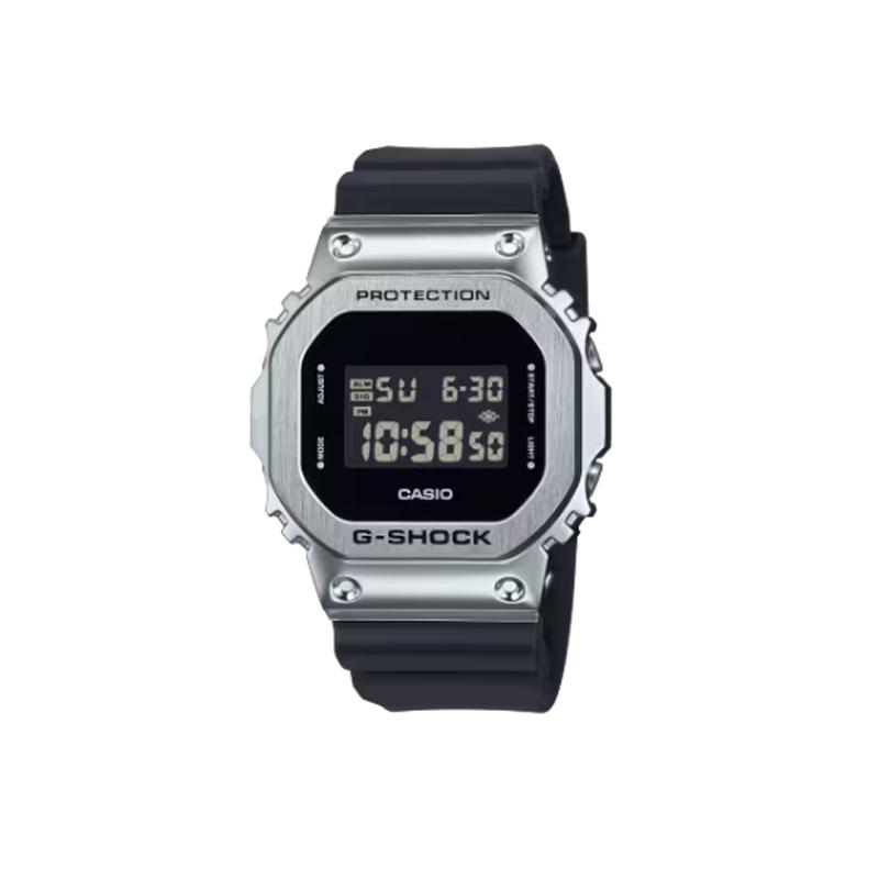 Casio Водонепроницаемые кварцевые часы на полимерном ремешке Унисекс Часы Черные GM-5600U-1