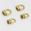 1Pc Metal D Ring Stud Side Clip Buckles Bag Screw Nail Rivet Strap Connector Hang Buckle Diy Purse Leather Bag Accessories