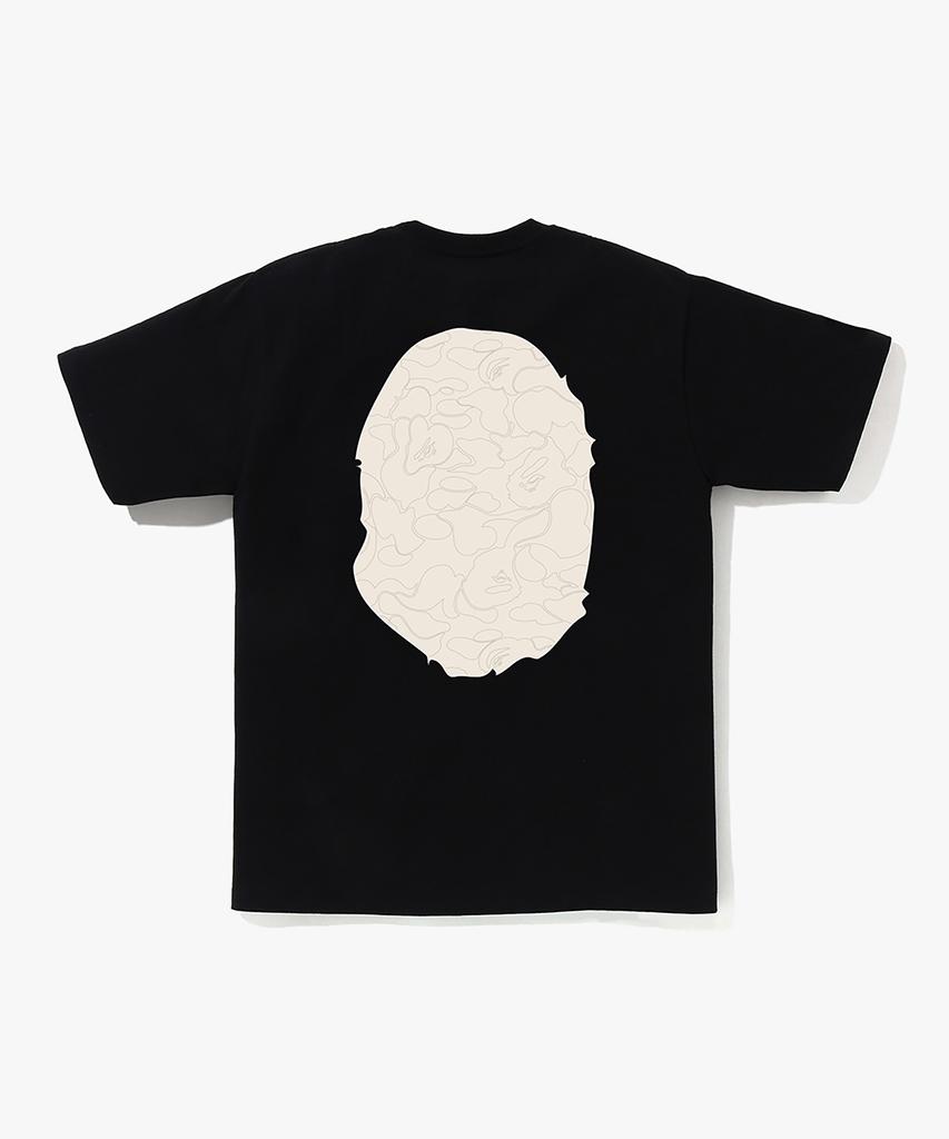 BAPE Line Camo Big Ape Head T-Shirt (M) Black