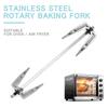 Oven Accessories Grill Fork Barbecue Tool Air Fryer Fork Portable Chicken Roasting Rack  Rotisserie