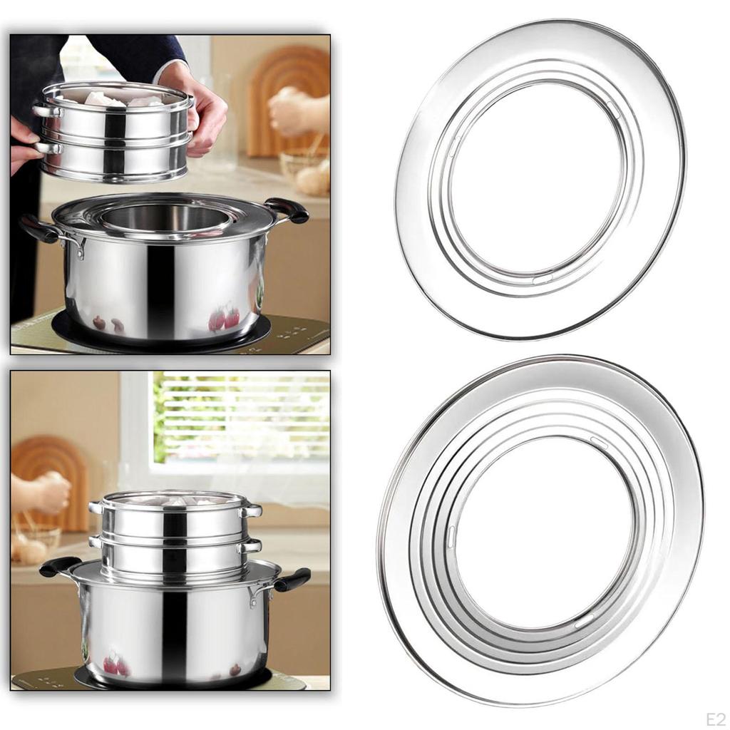 Kitchen Steaming Ring for Steamers, Steamer Cooking Adapter Over Pots Dim Sum Steamers