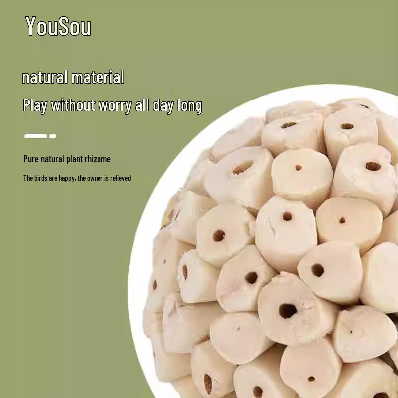 Игрушка Parrot Chew: Рисовая бумага шар и палочка для шлифовки, чистки зубов и развлечения